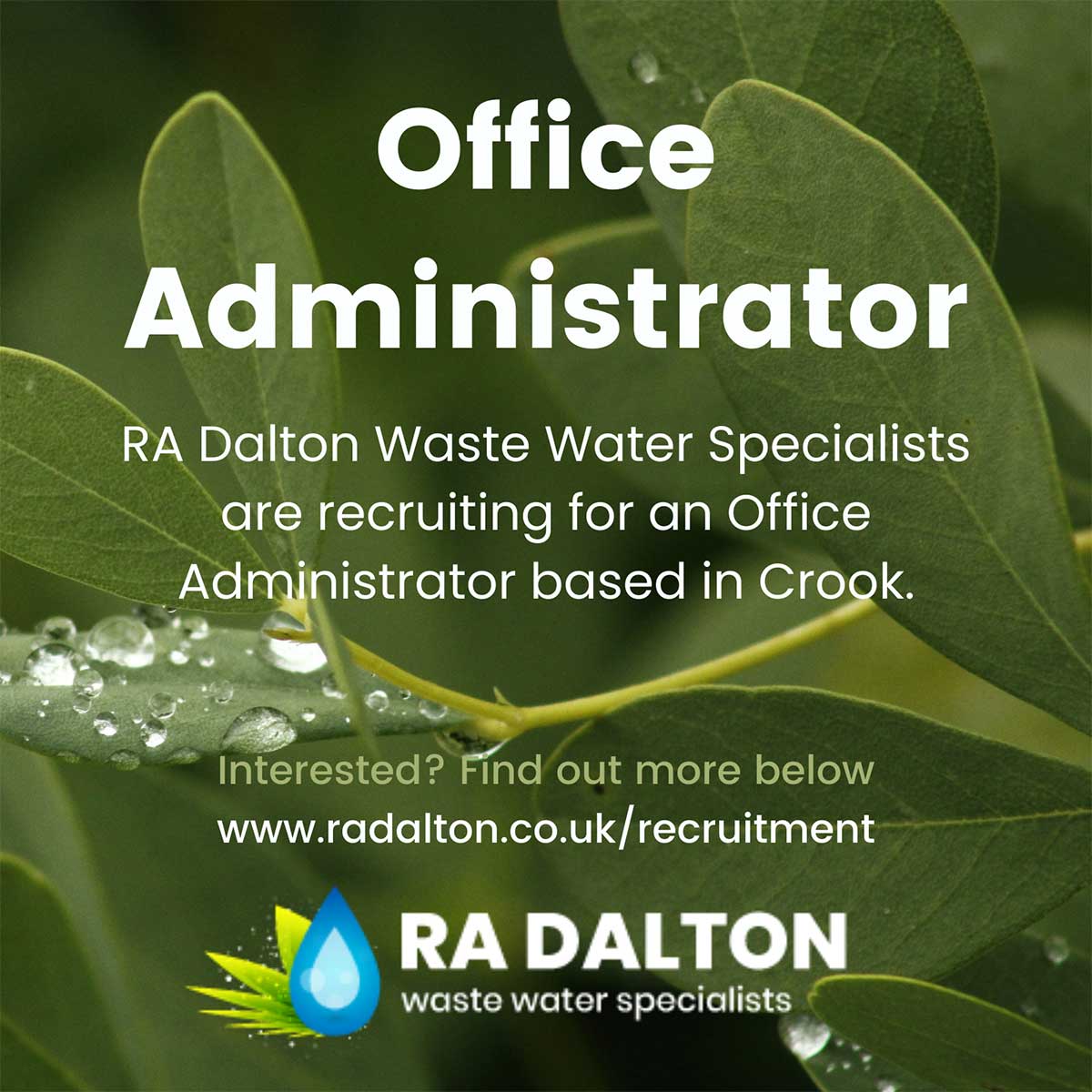 Job Opportunity Office Administrator