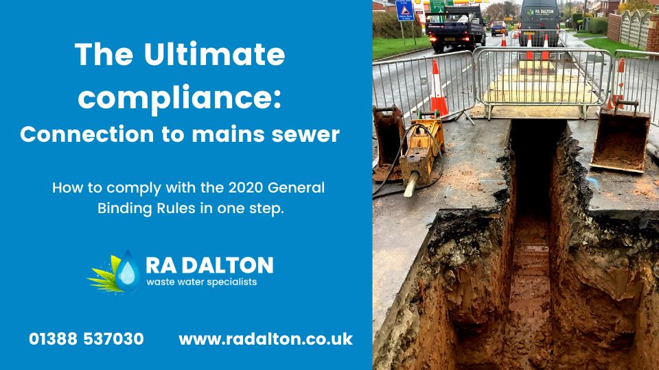 Connection to mains sewer