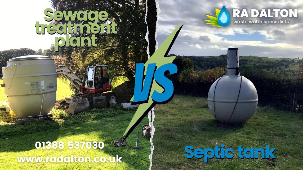 Septic tank vs sewage treatment plant