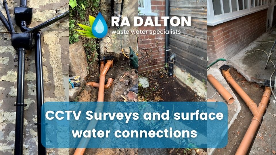 CCTV surveys and surface water connections